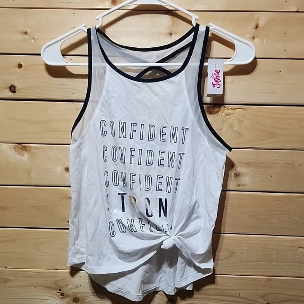 Justice Girls Tank Top Size 12 NWT